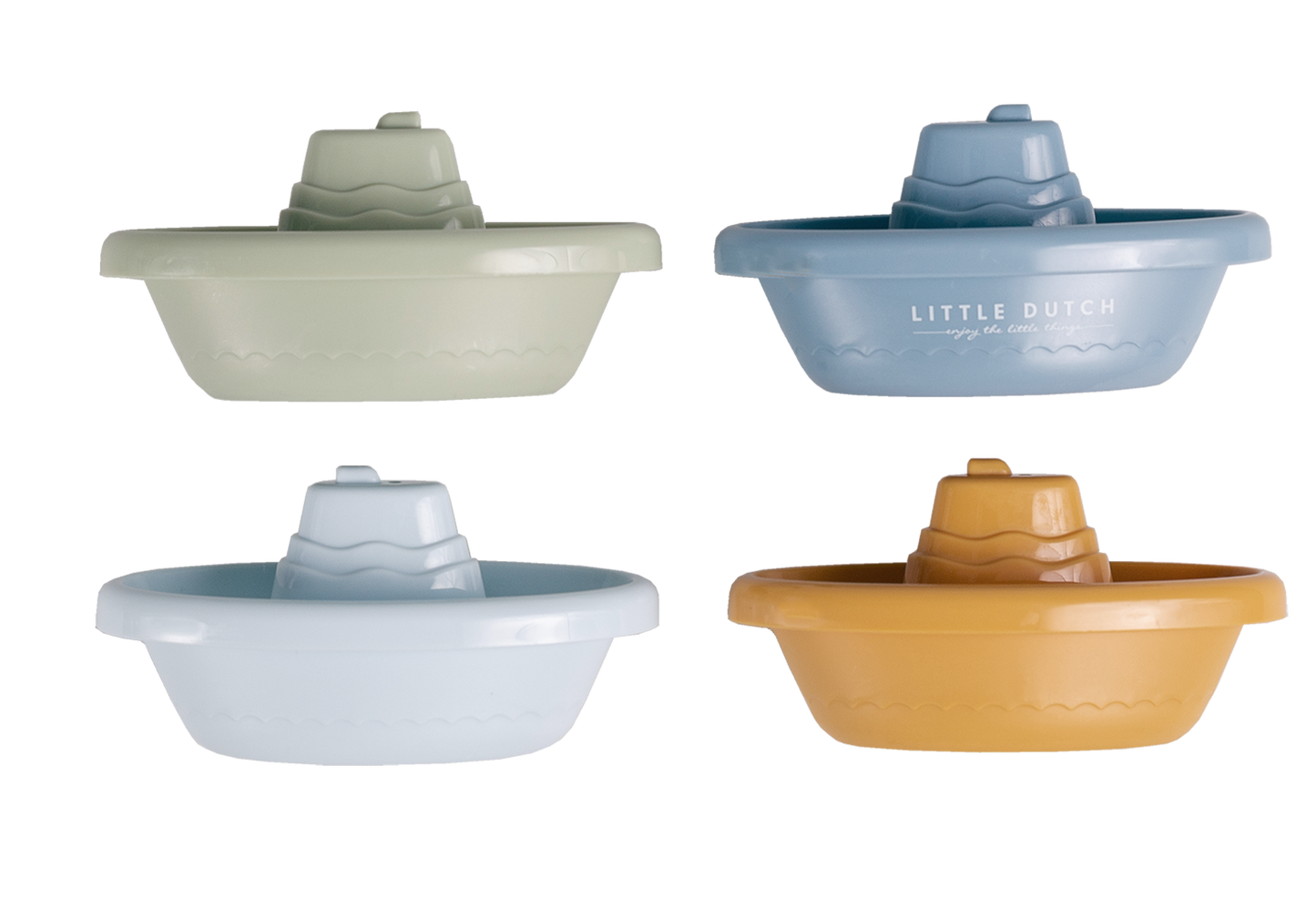 Little Dutch stapelbare badbootjes blauw