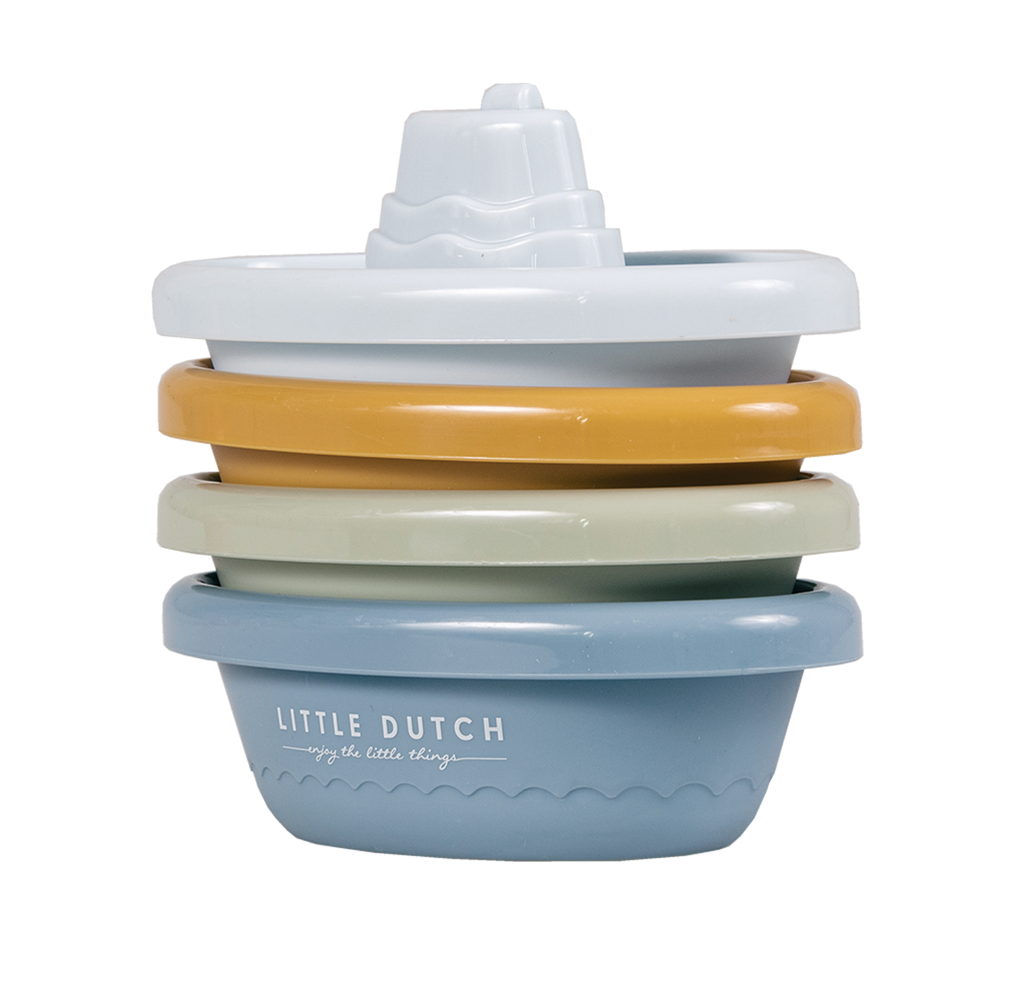 Little Dutch stapelbare badbootjes blauw