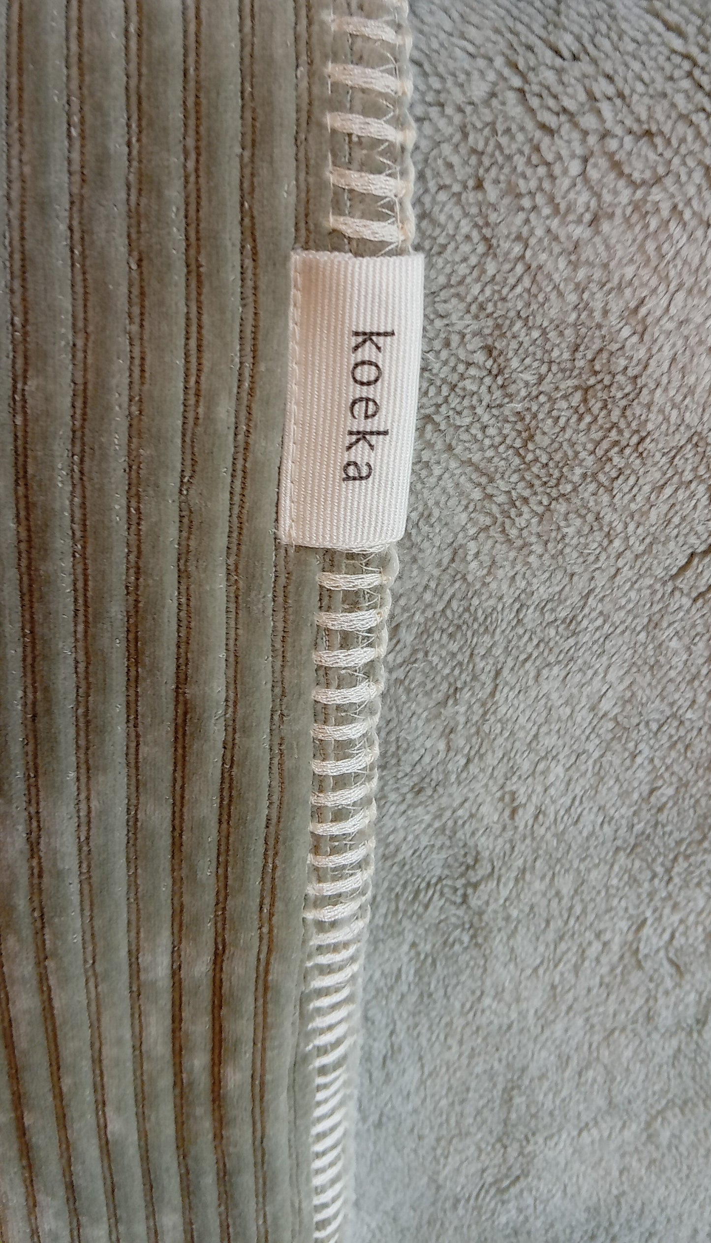 Koeka wiegdeken Teddy Shadow Green