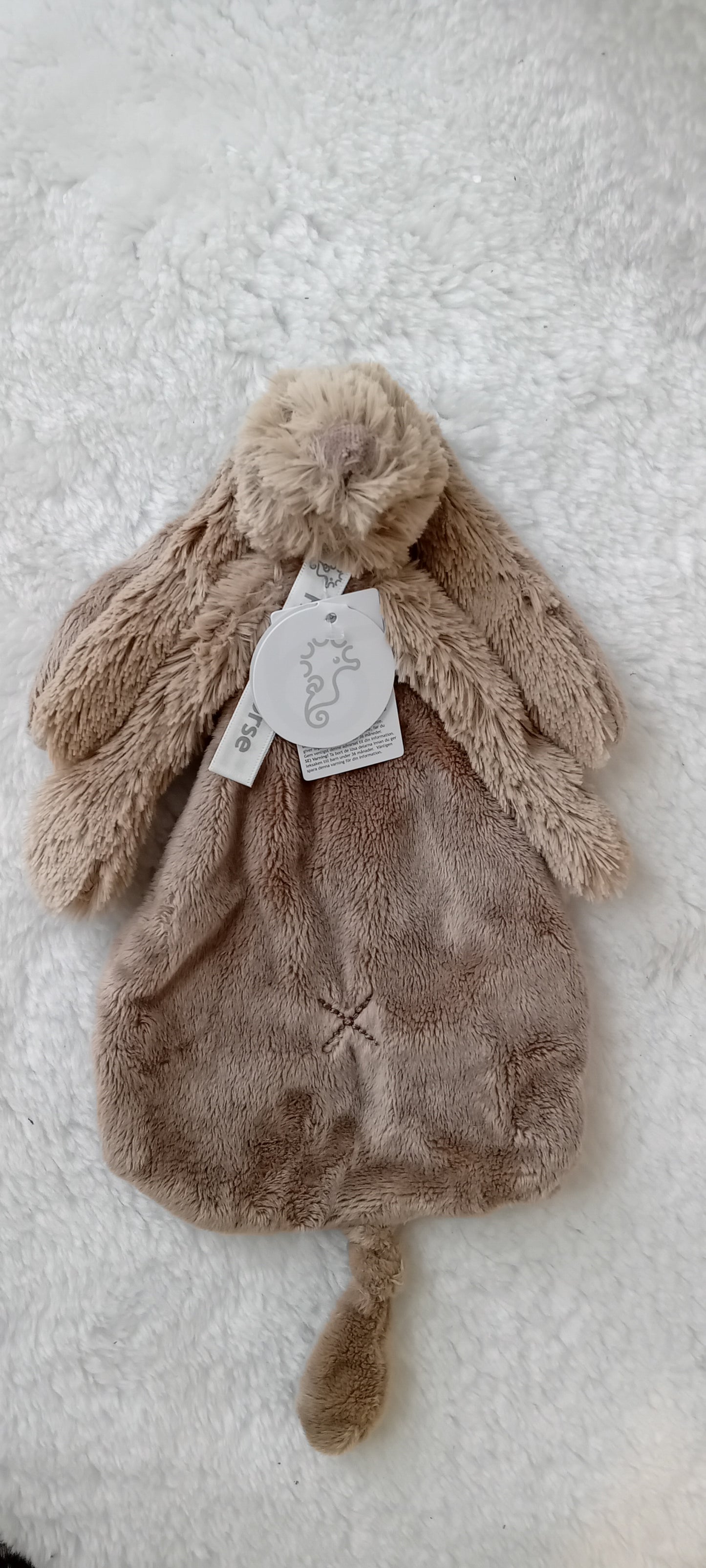 Happy Horse Rabbit Richie knuffel-(speen)doekje clay
