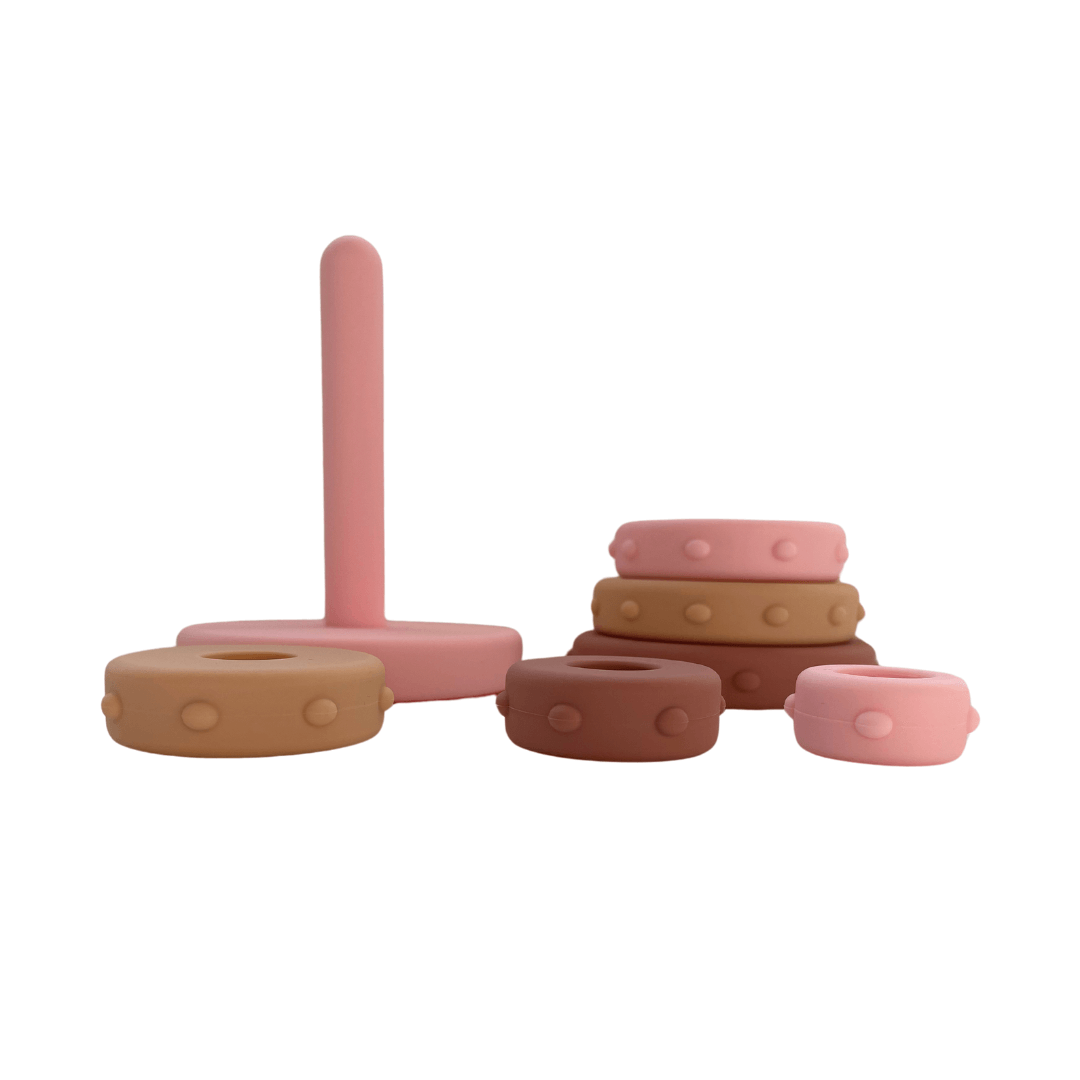 Mabebi stapelringen roze