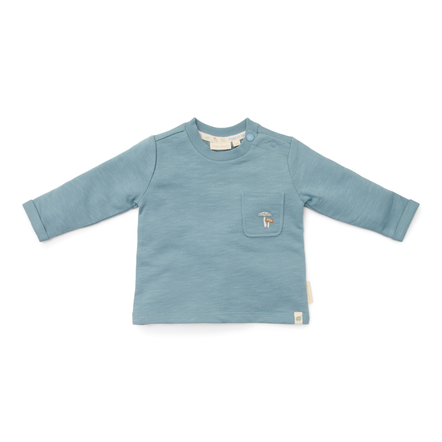 T-shirt lange mouw Stone Blue maat 68