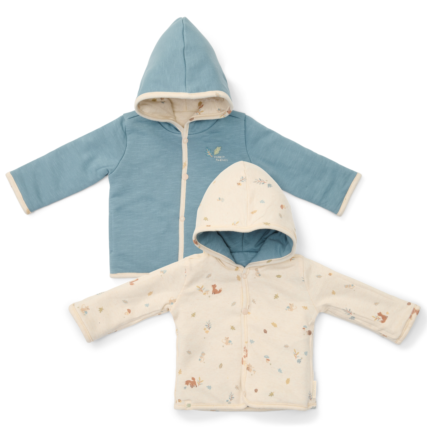 Omkeerbaar jasje Stone Blue maat 56