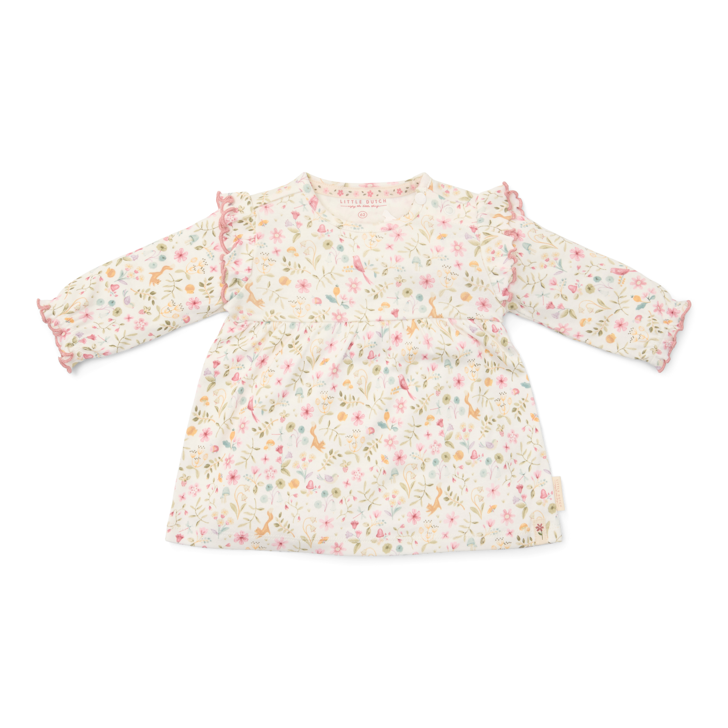 Jurkje lange mouw Fairy Flowers maat 74