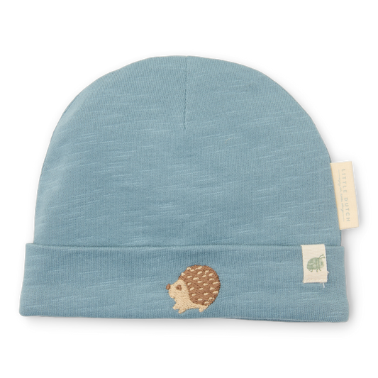 Babymuts Stone Blue maat 44/56 0-3M