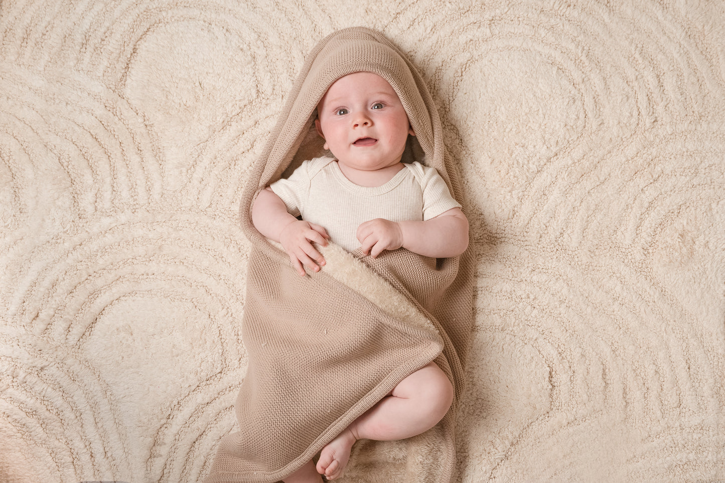 Little Dutch badcape Pure Beige 75x75cm