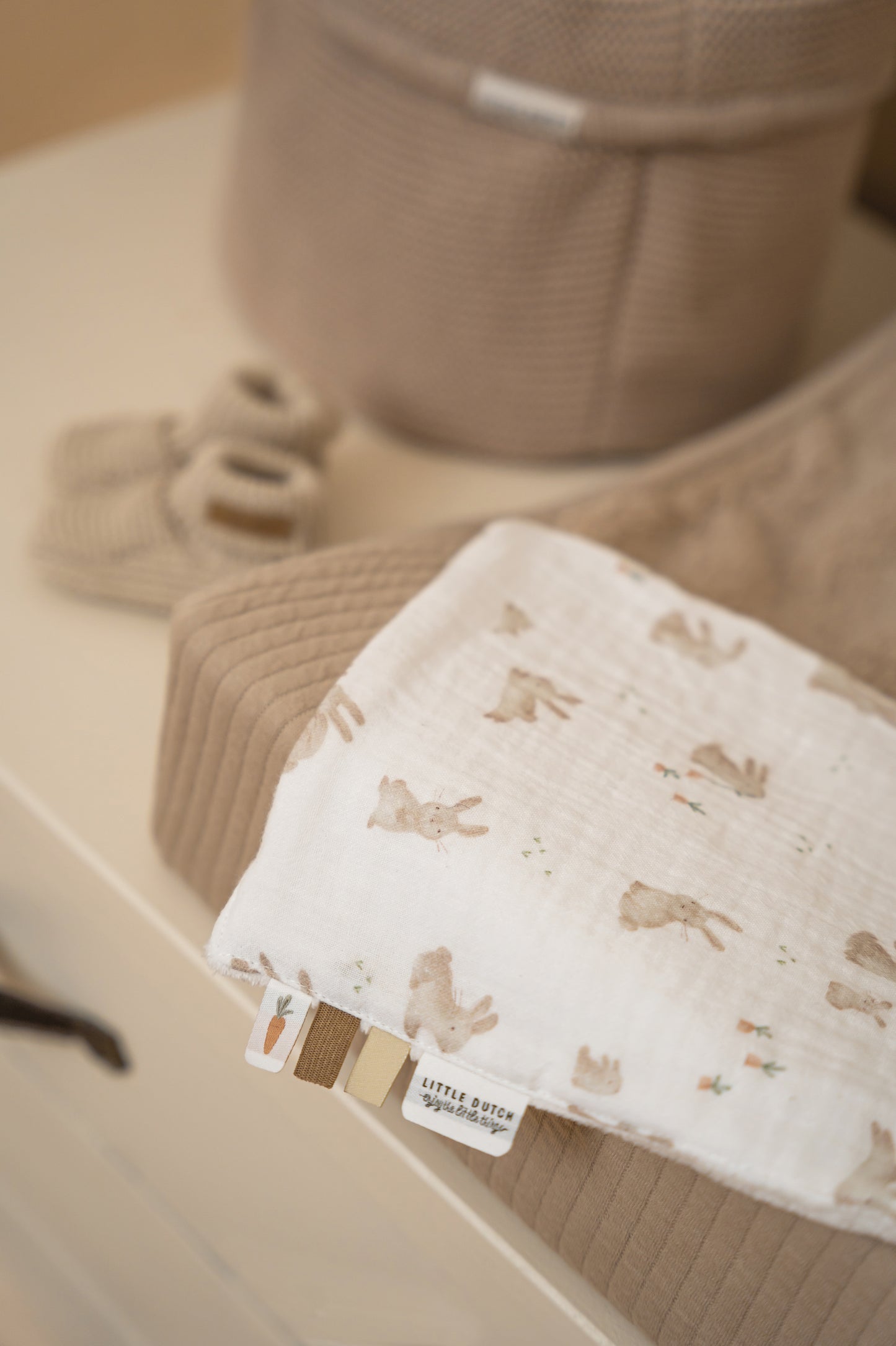 Little Dutch aankleedkussenhoes Pure Beige