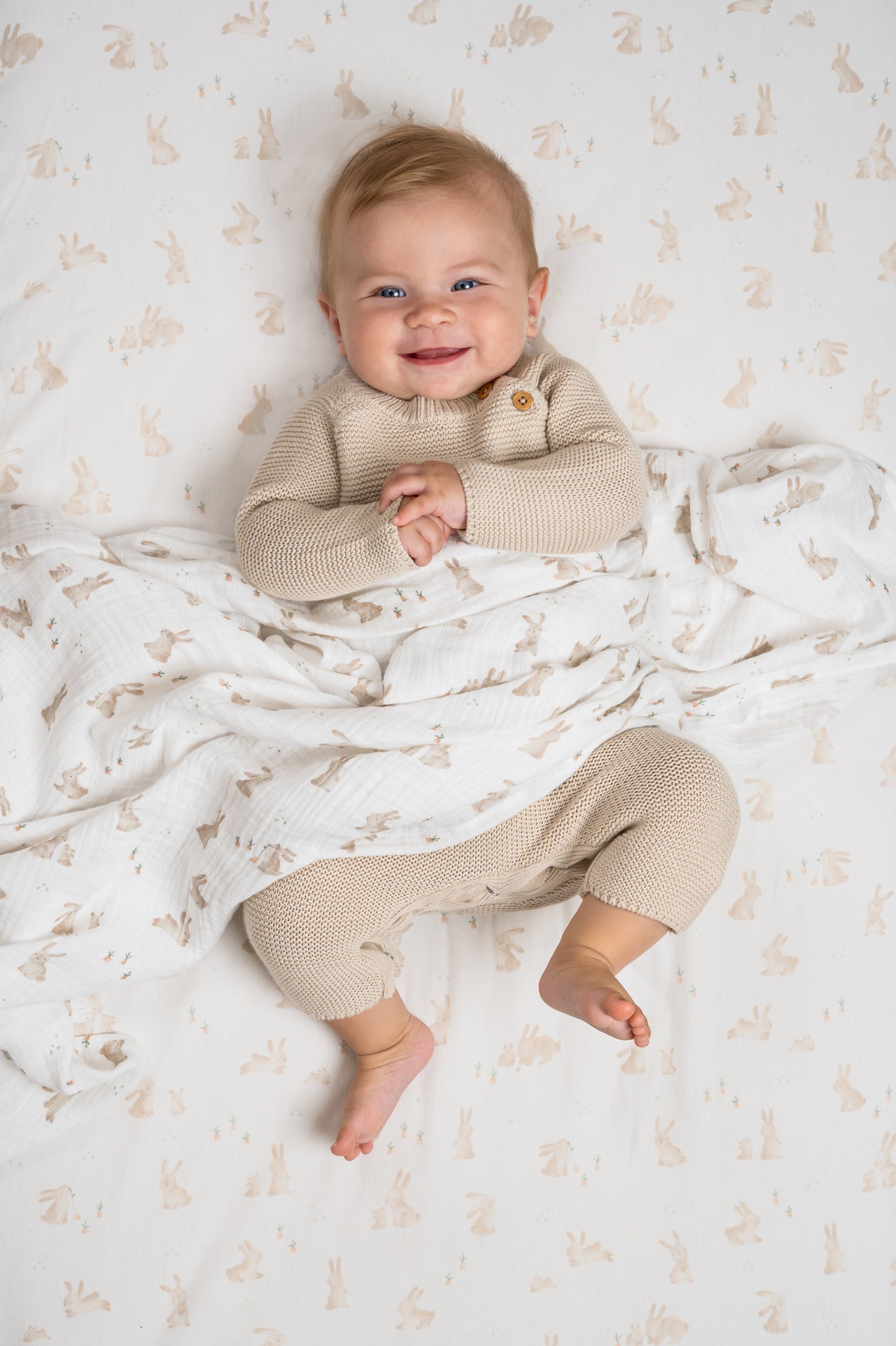 Little Dutch tetra doek hydrofiel 120x120cm Baby Bunny
