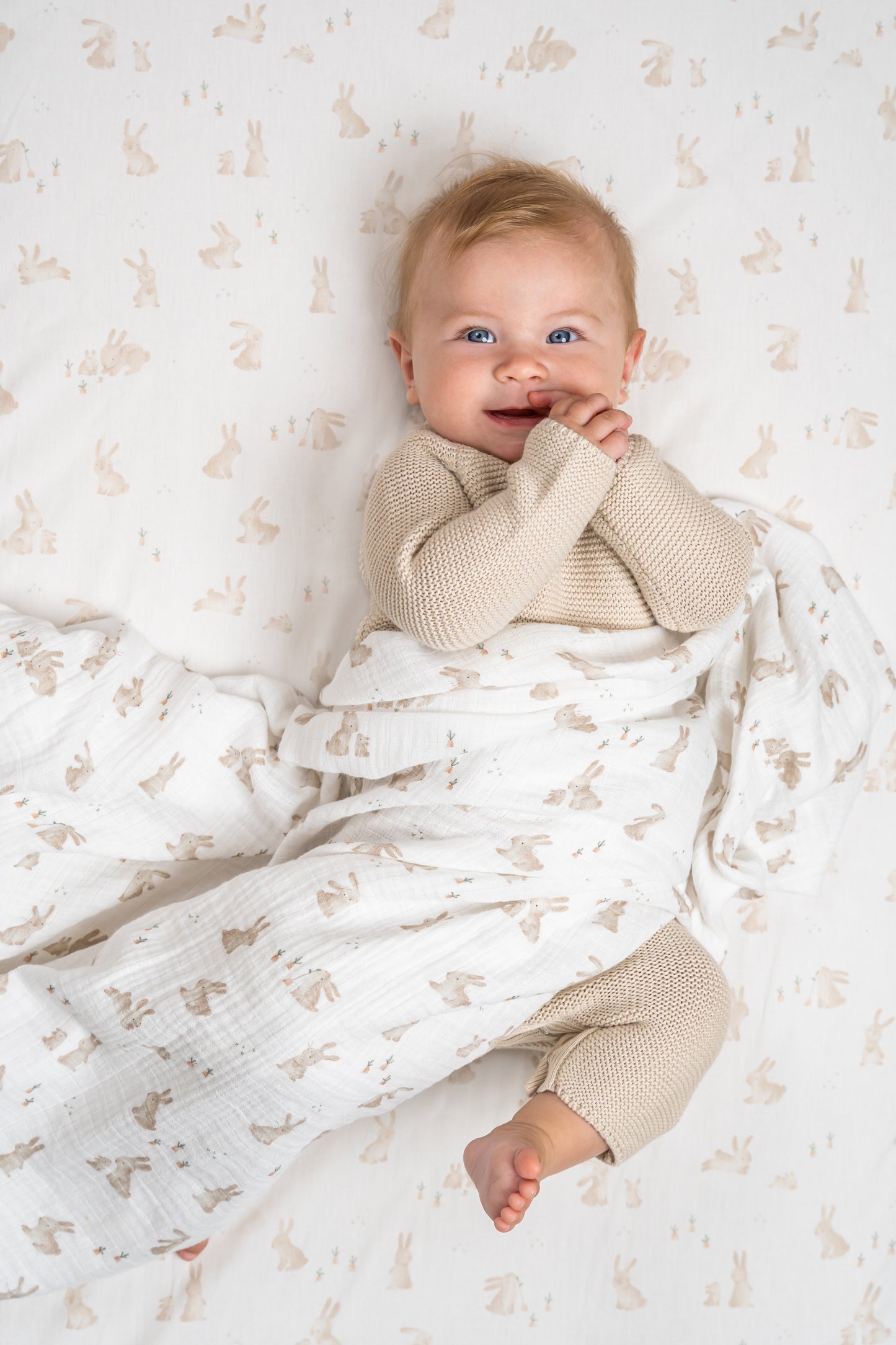 Little Dutch tetra doek hydrofiel 120x120cm Baby Bunny