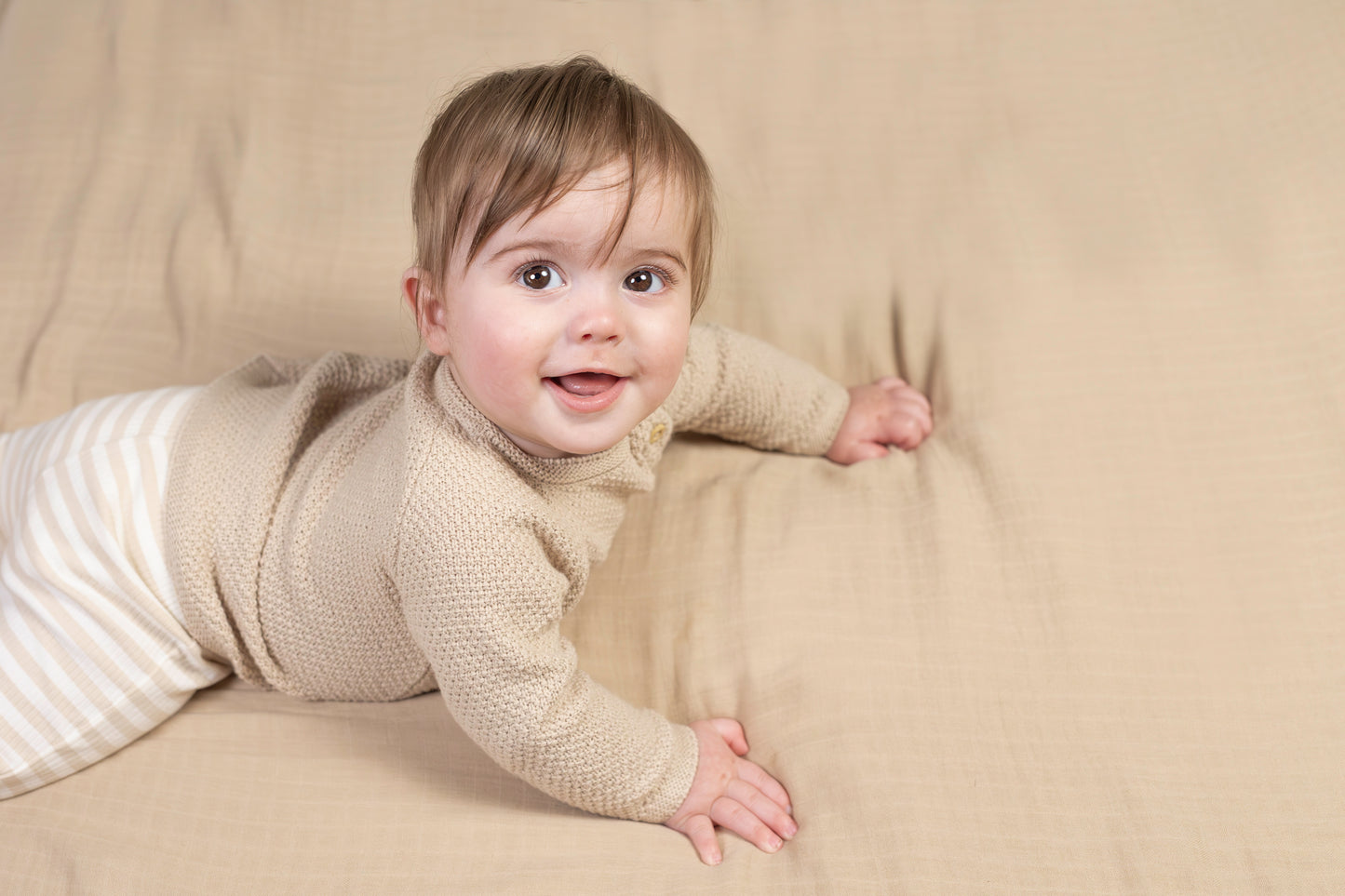 Little Dutch gebreide trui Sand