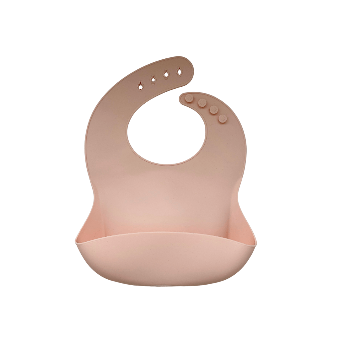 Mabebi siliconen slabbetje lichtroze