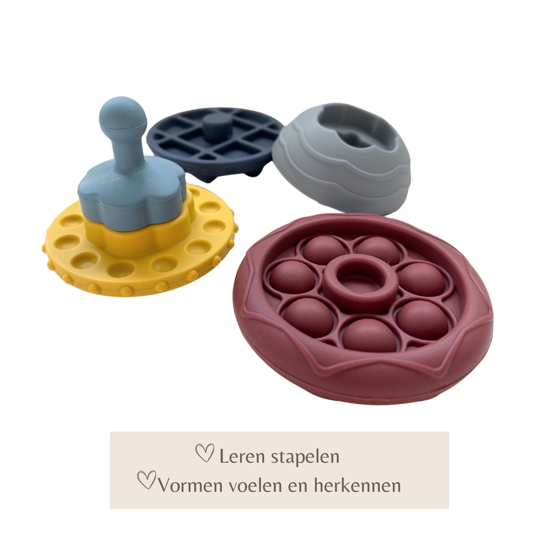 Mabebi speelset "ufo en auto" blauw