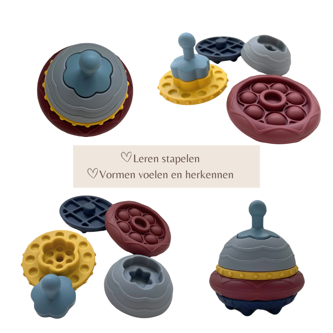 Mabebi speelset "ufo en auto" blauw