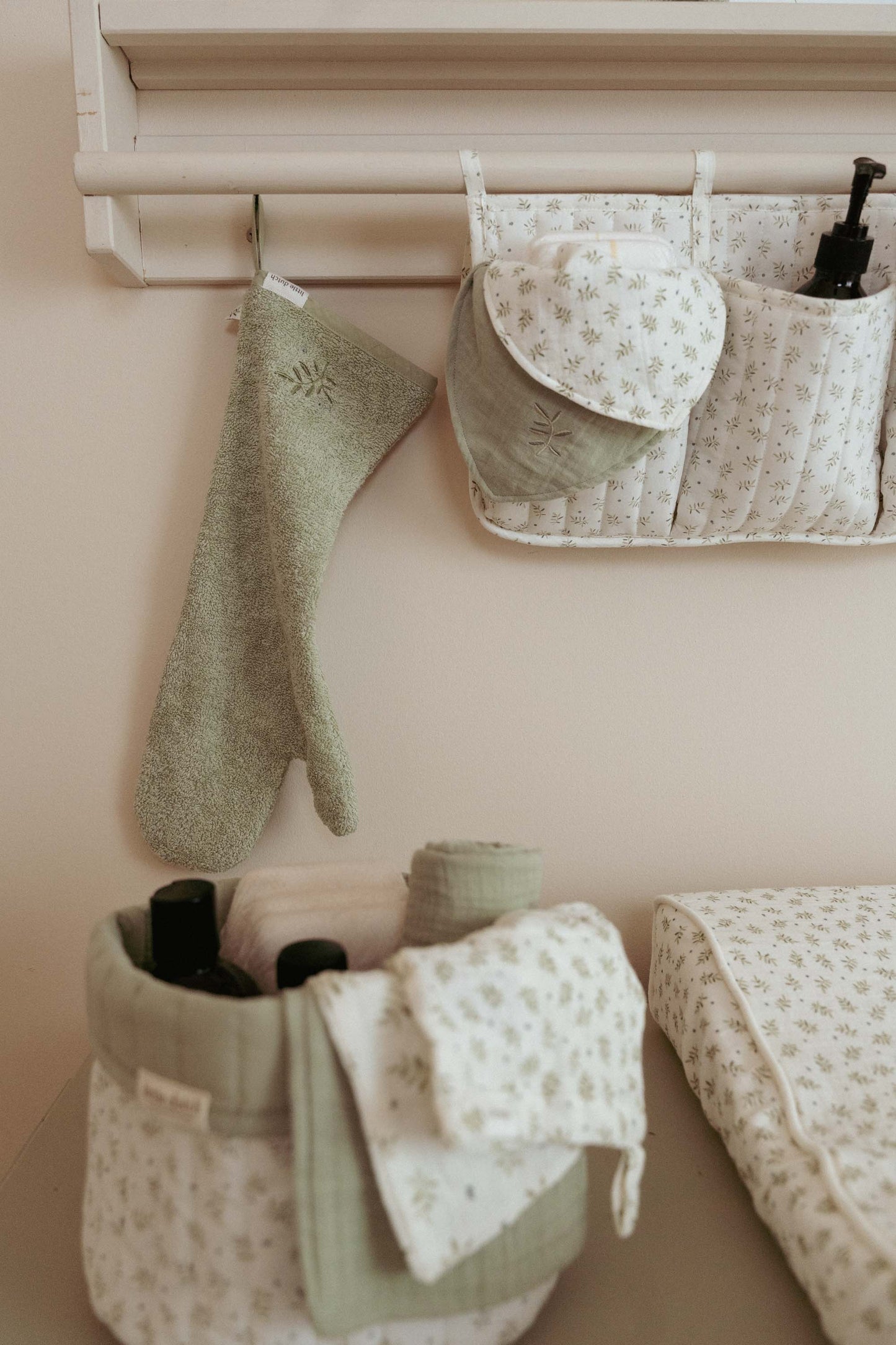 Little Dutch washandjes "Blueberry Leaves & Sage"