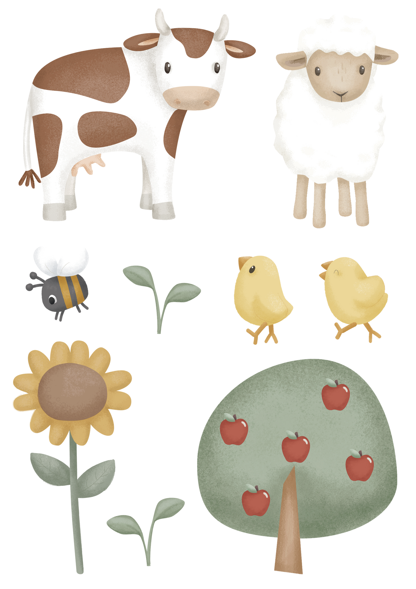 Little Dutch muurstickers "Little Farm"