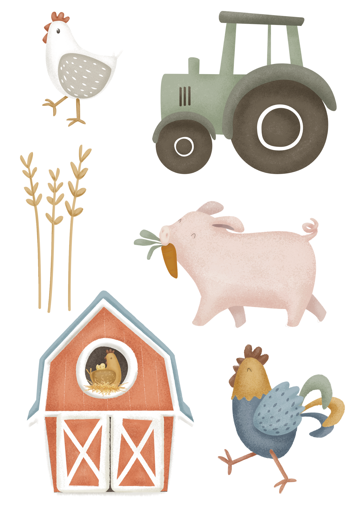 Little Dutch muurstickers "Little Farm"