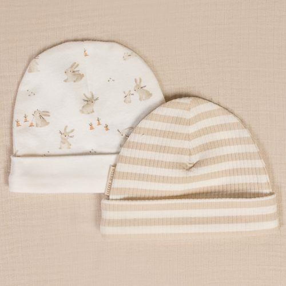 Little Dutch babymuts Stripe Sand/White