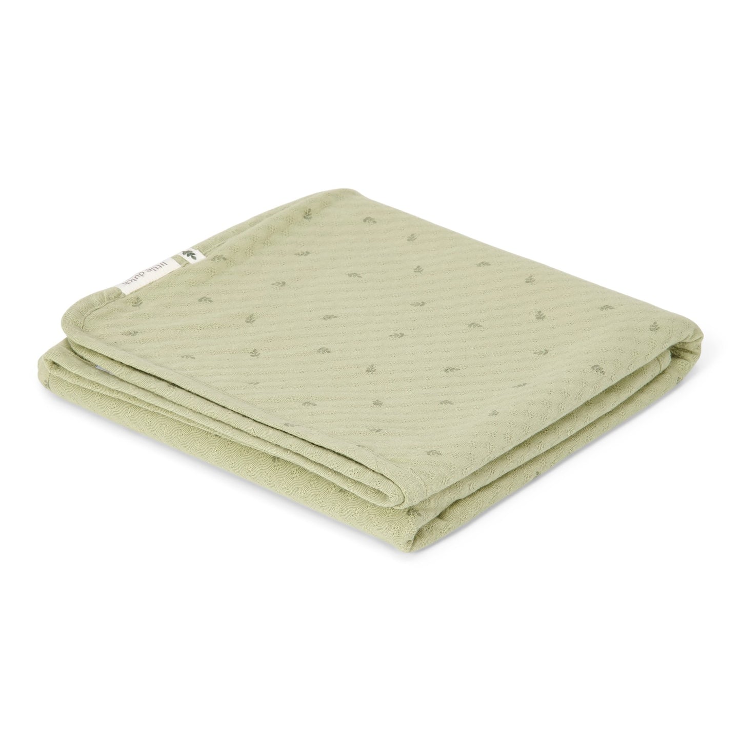 Wiegdeken groen "Pure Sage Leaves"