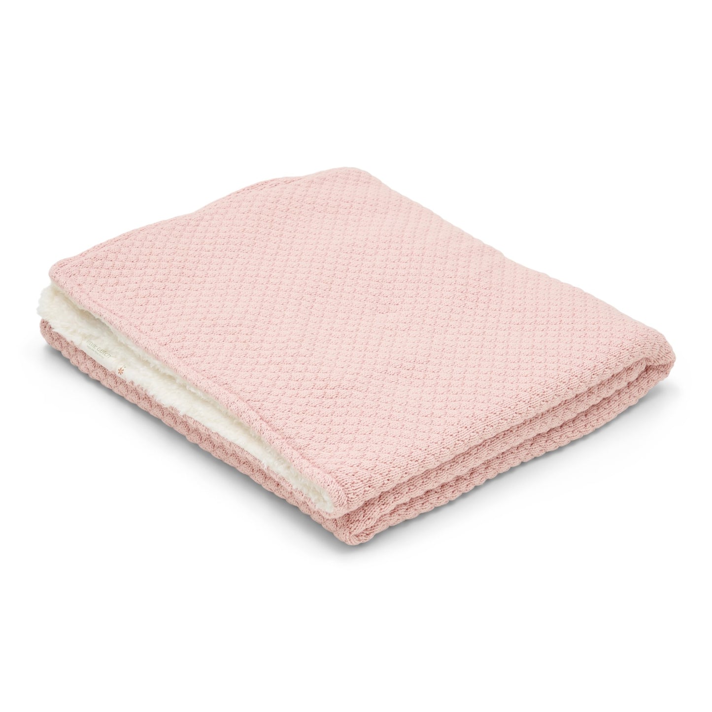 Wiegdeken gebreid roze "Pure Blossom"