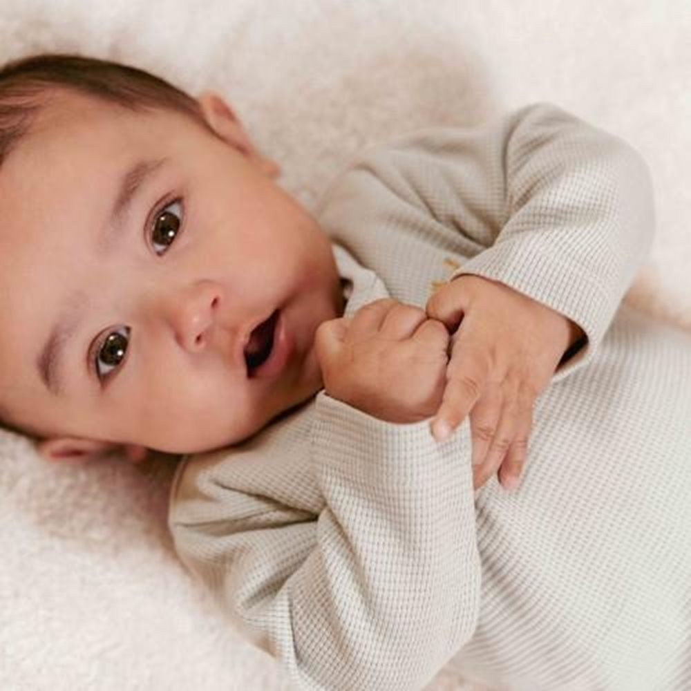 Little Dutch T-shirt wafel Soft Green