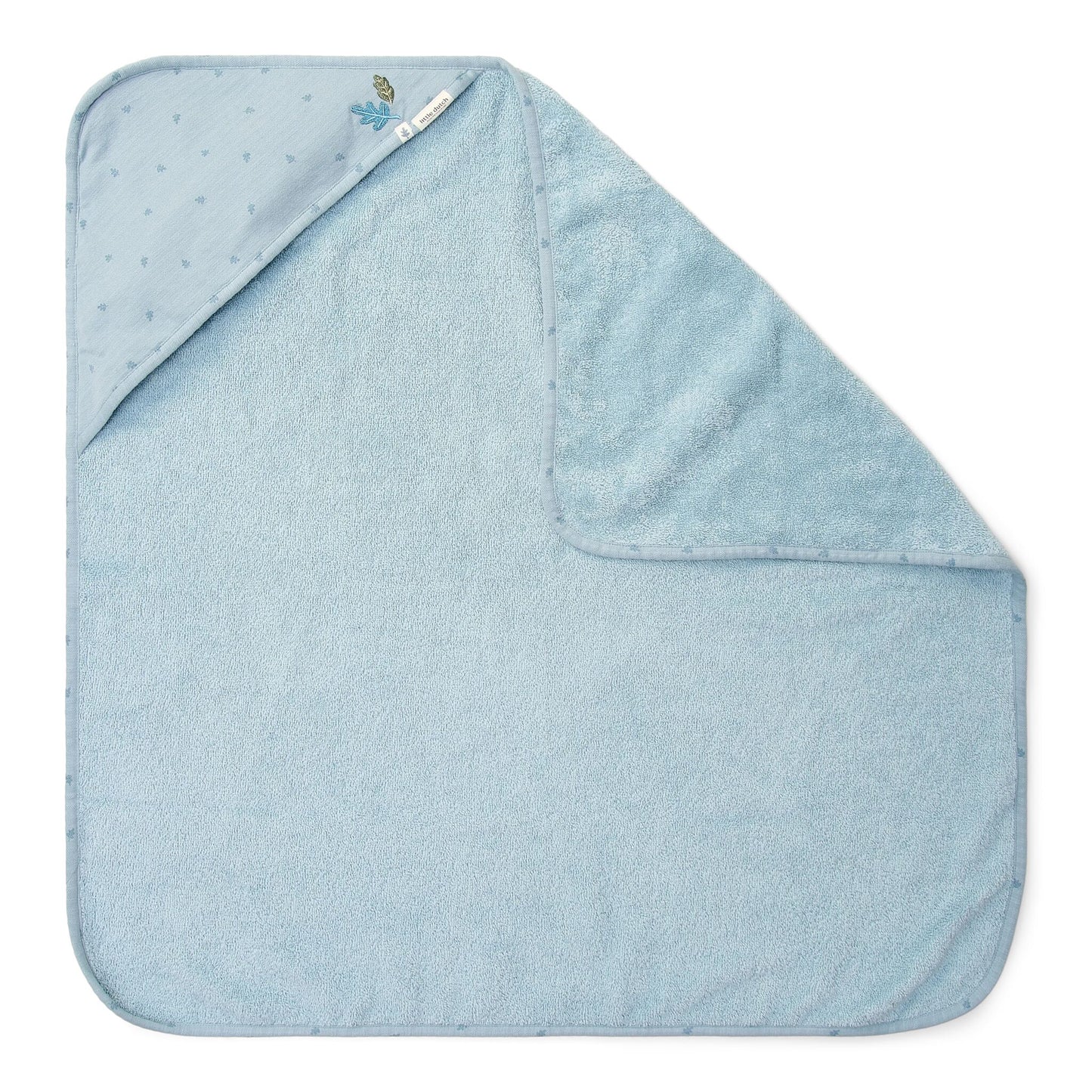 Badcape blauw 75x75cm "Pure Denim Blue"