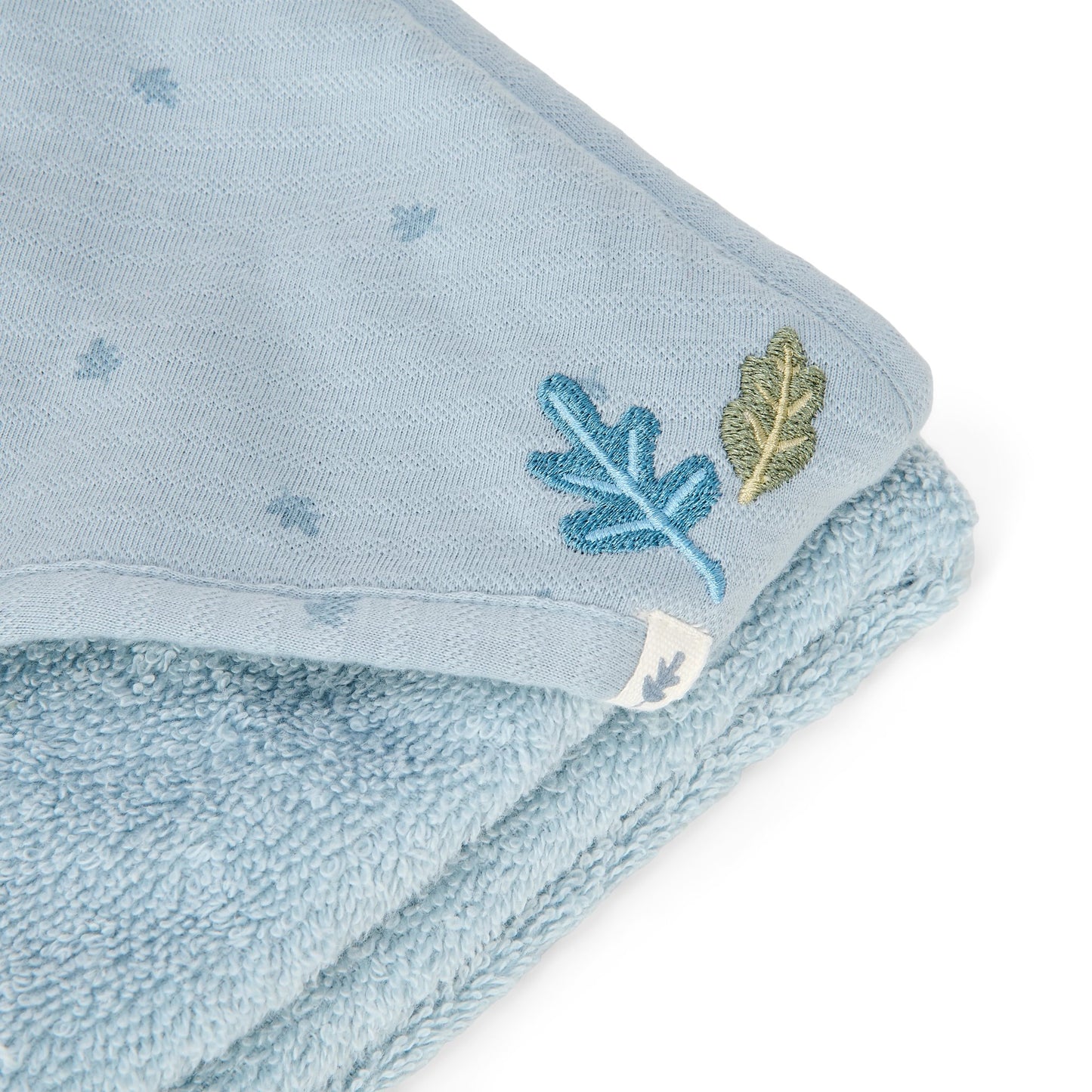 Badcape blauw 75x75cm "Pure Denim Blue"