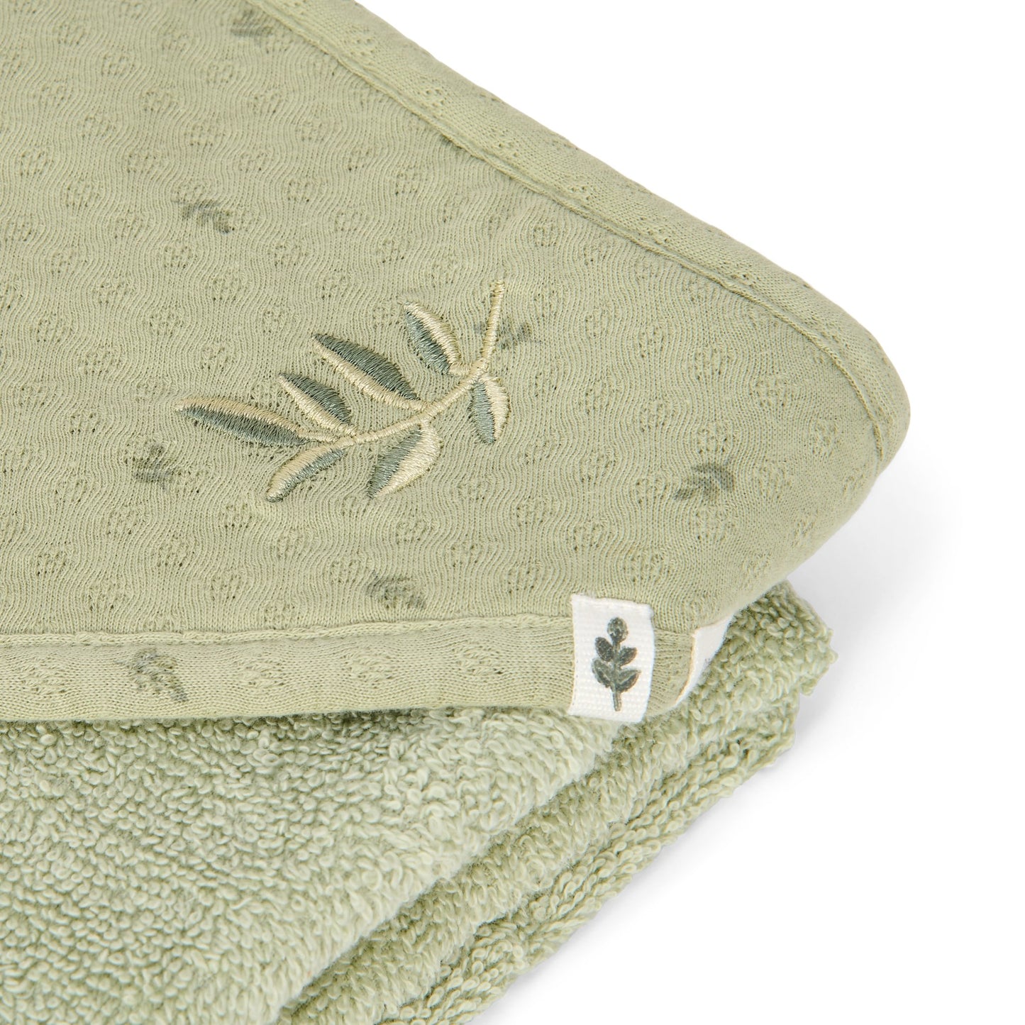 Badcape groen 75x75cm "Pure Sage"
