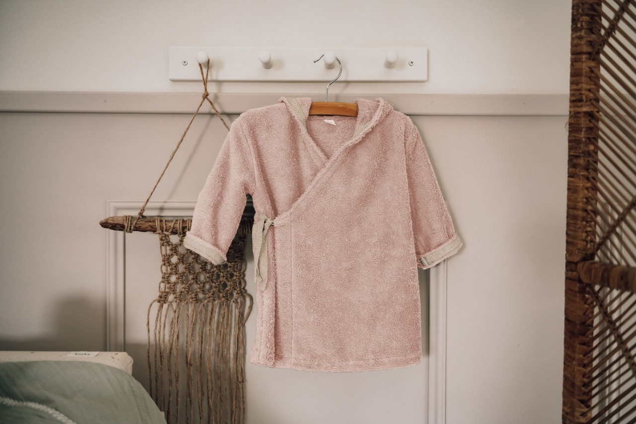 Koeka baby badjas Dijon Daily Blush 74-80
