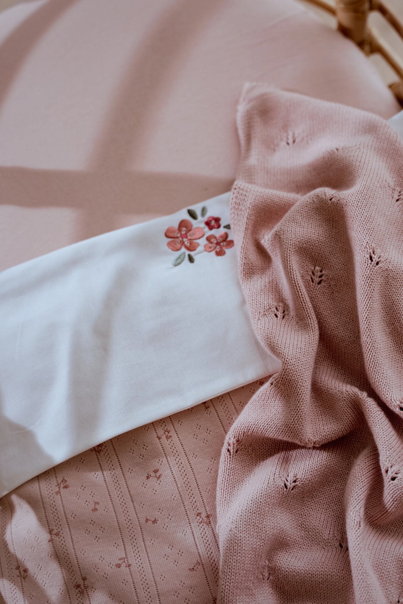 Wiegdeken roze "Pure Blossom"