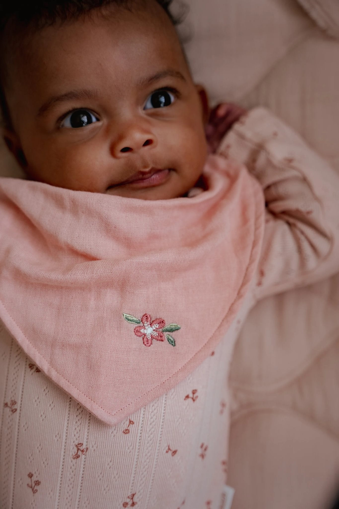 Bandana slab tweedelig roze "Pure Blossom"