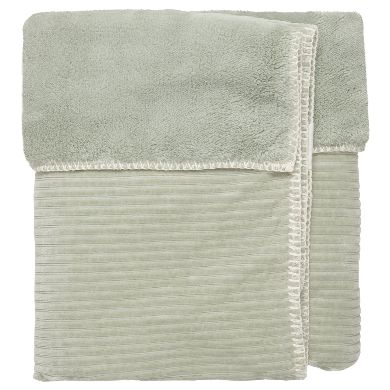 Koeka wiegdeken Teddy Shadow Green