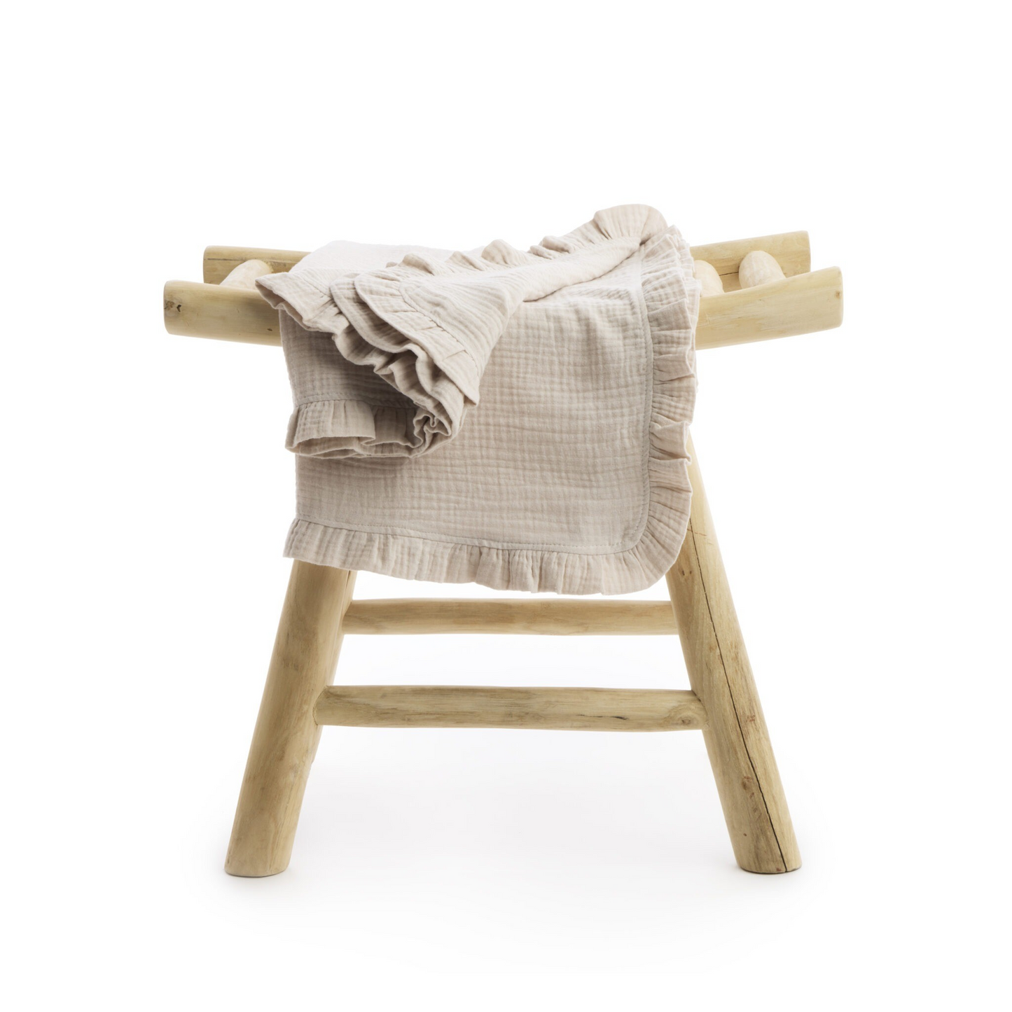 Living Nature deken Delphine Camel (beige)