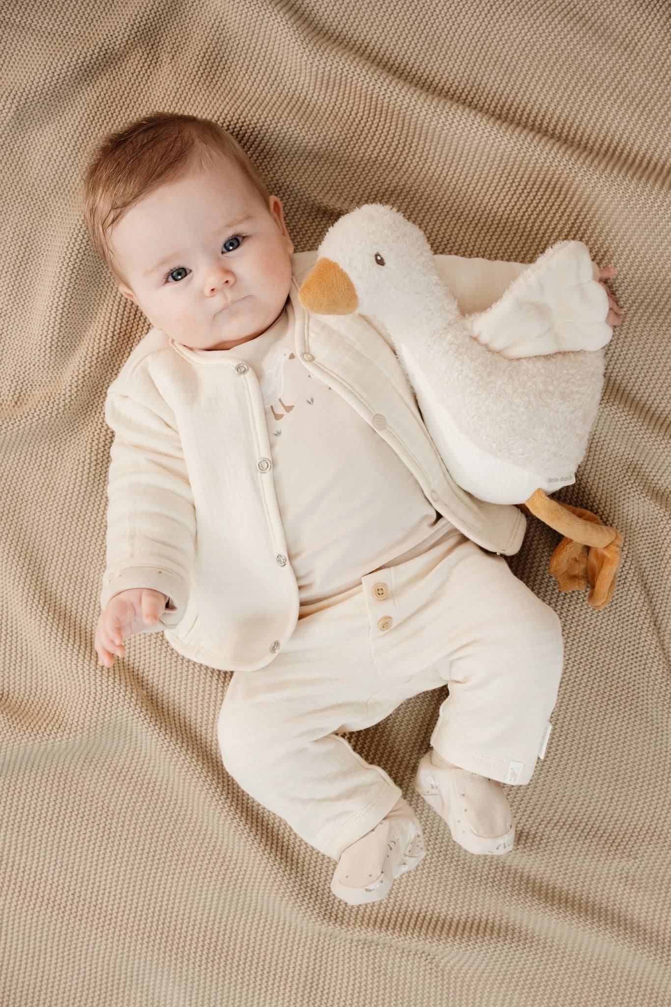 Broek beige Newborn Naturals Little Goose
