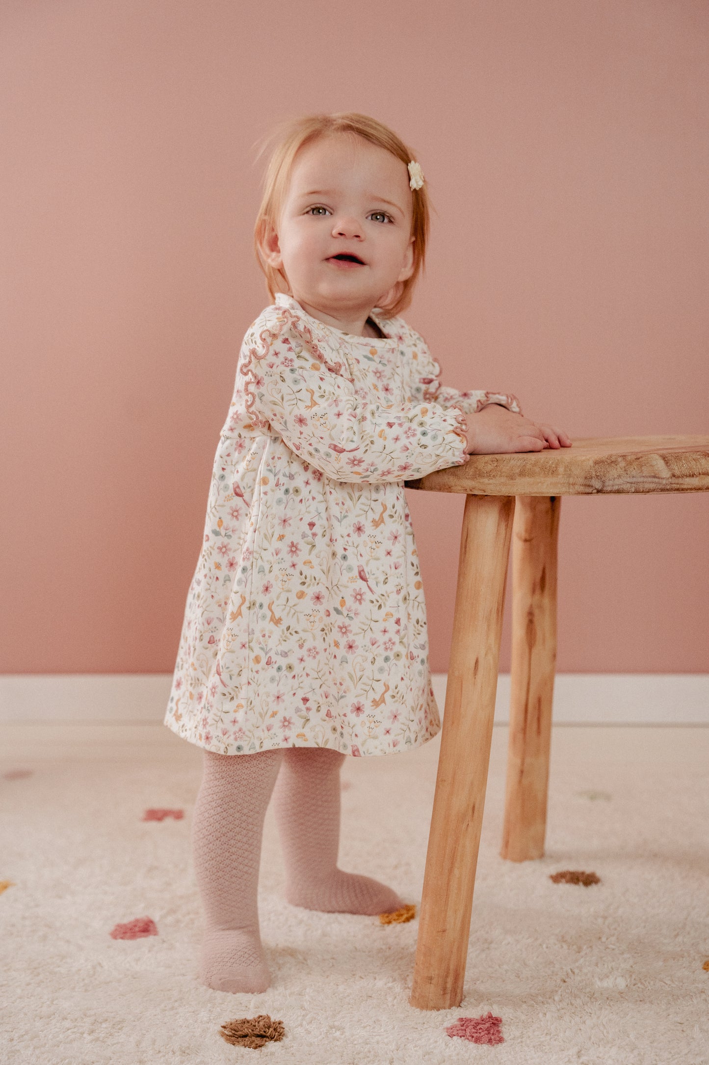 Jurkje lange mouw Fairy Flowers maat 74