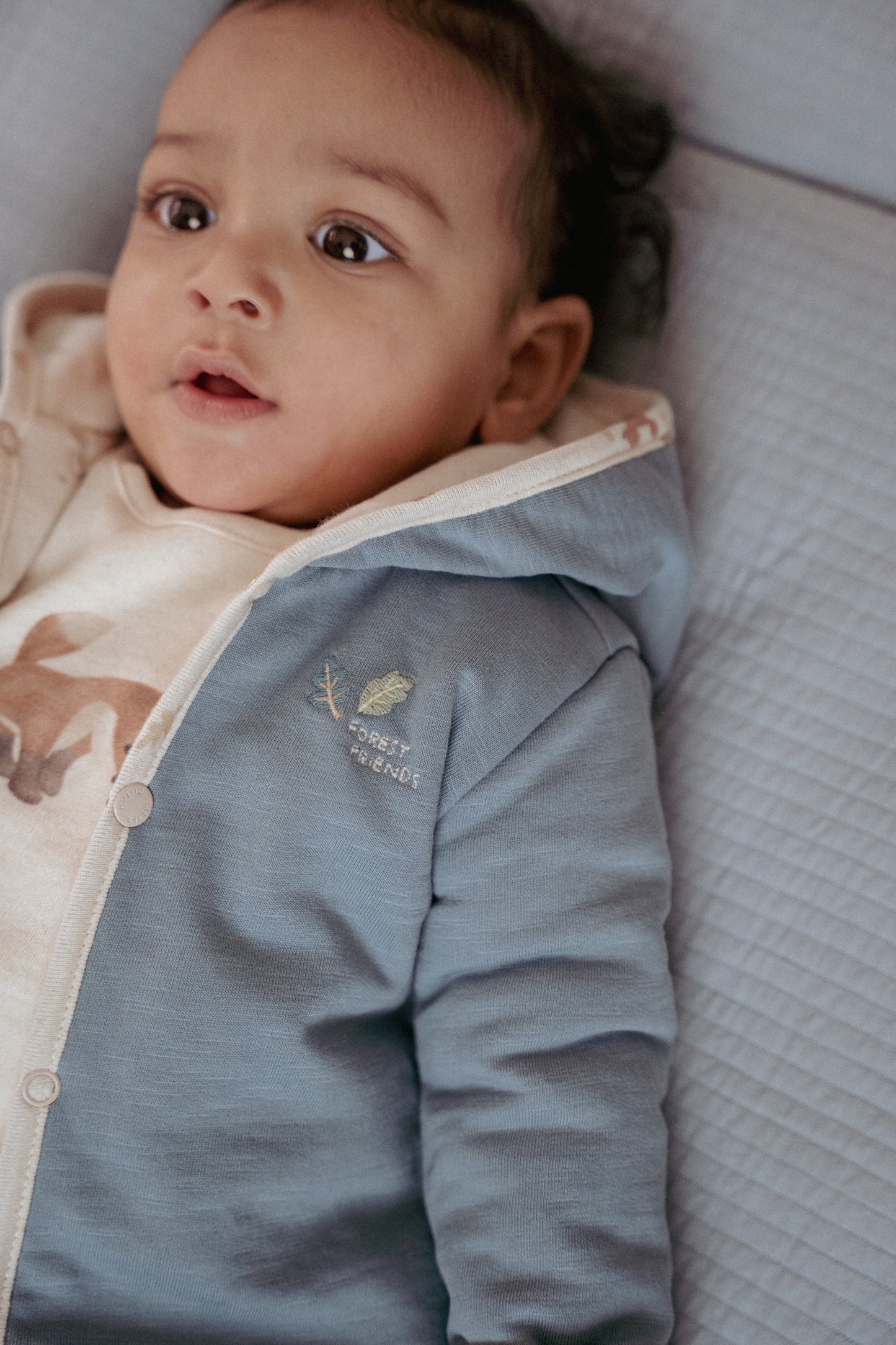 Omkeerbaar jasje Stone Blue maat 56