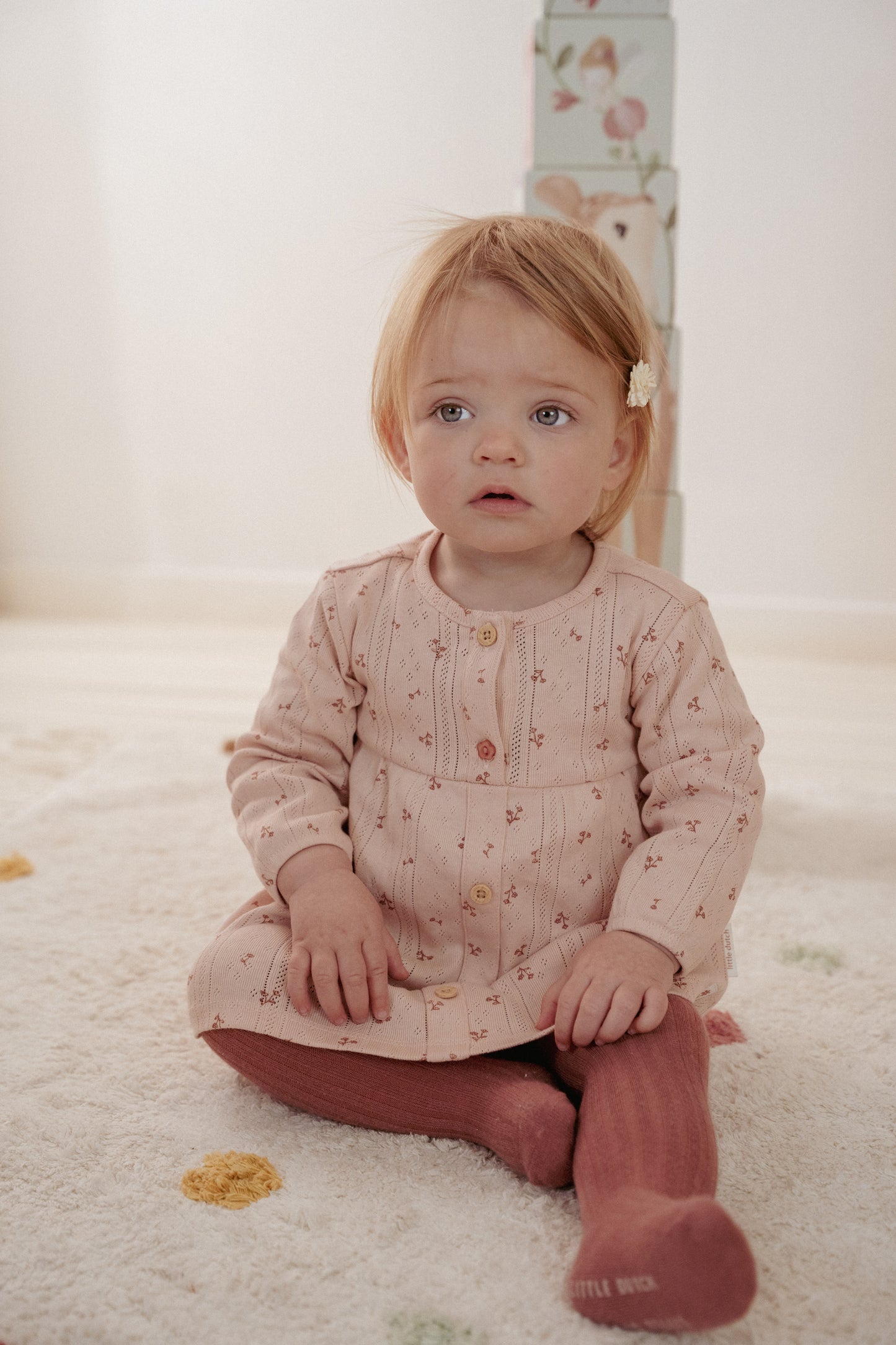 Jurkje lange mouw Fairy Garden maat 68