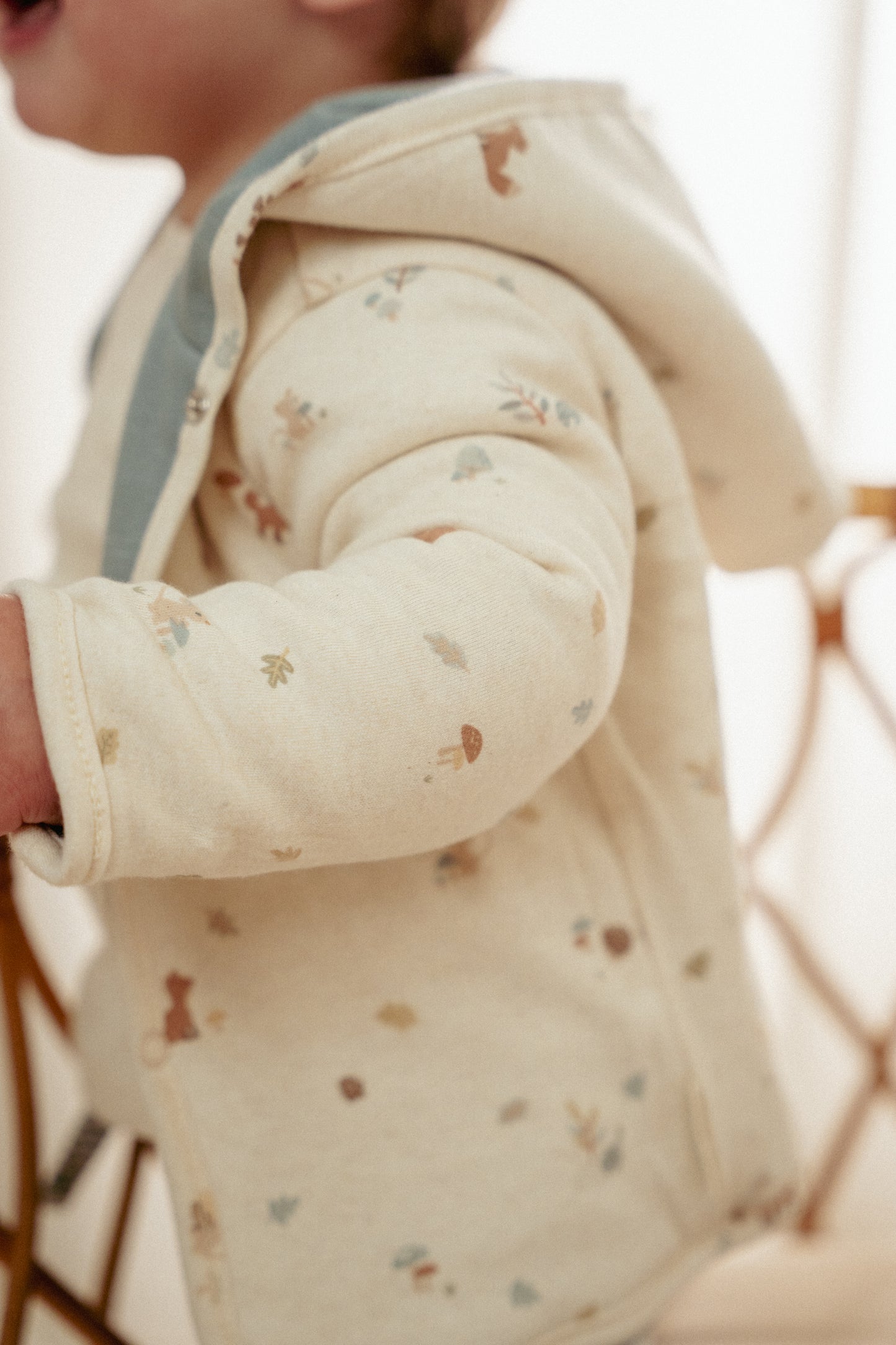 Omkeerbaar jasje Stone Blue maat 56