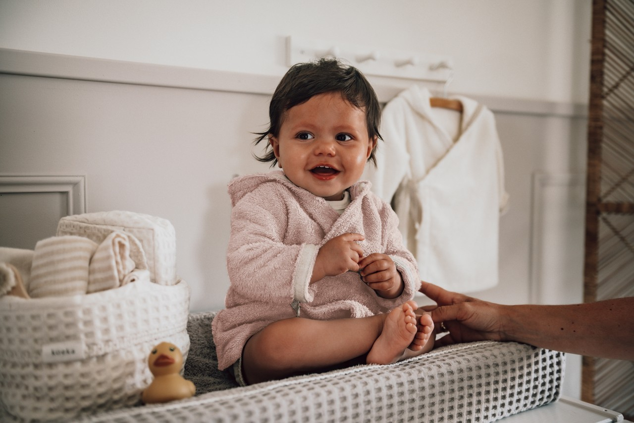 Koeka baby badjas Dijon Daily Blush 74-80