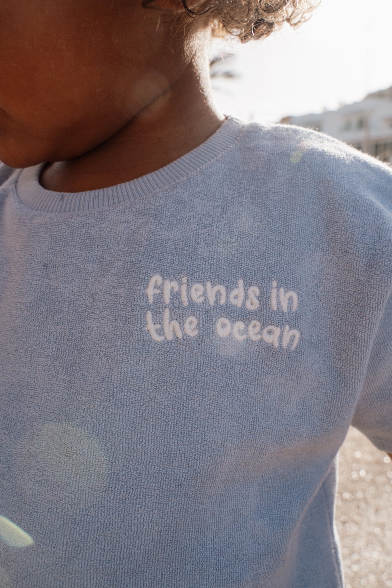 T-shirt en short Ocean World Blue