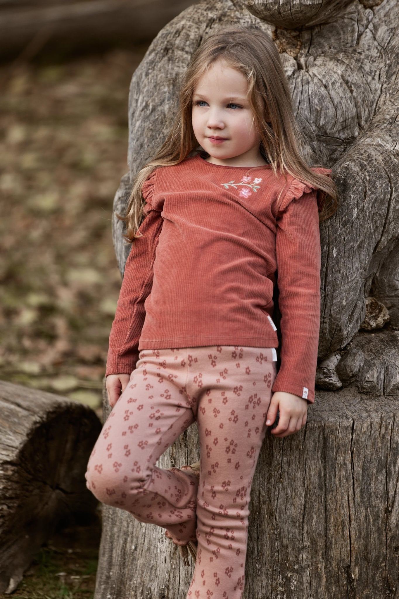 T-shirt lange mouw "Deep Berry"