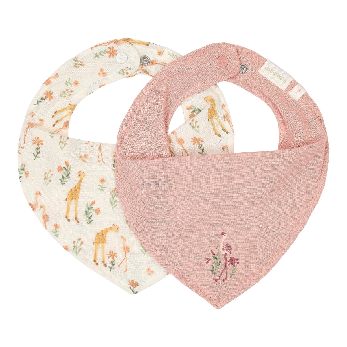 Bandana slab flamingo 2-delig
