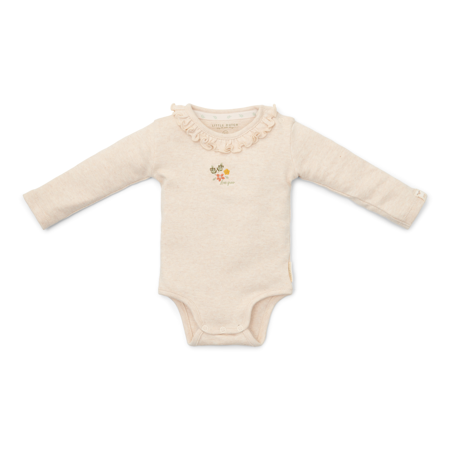 Little Dutch romper lange mouw Sand Melange