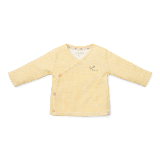 Little Dutch T-shirt overslag lange mouw Warm Yellow Check