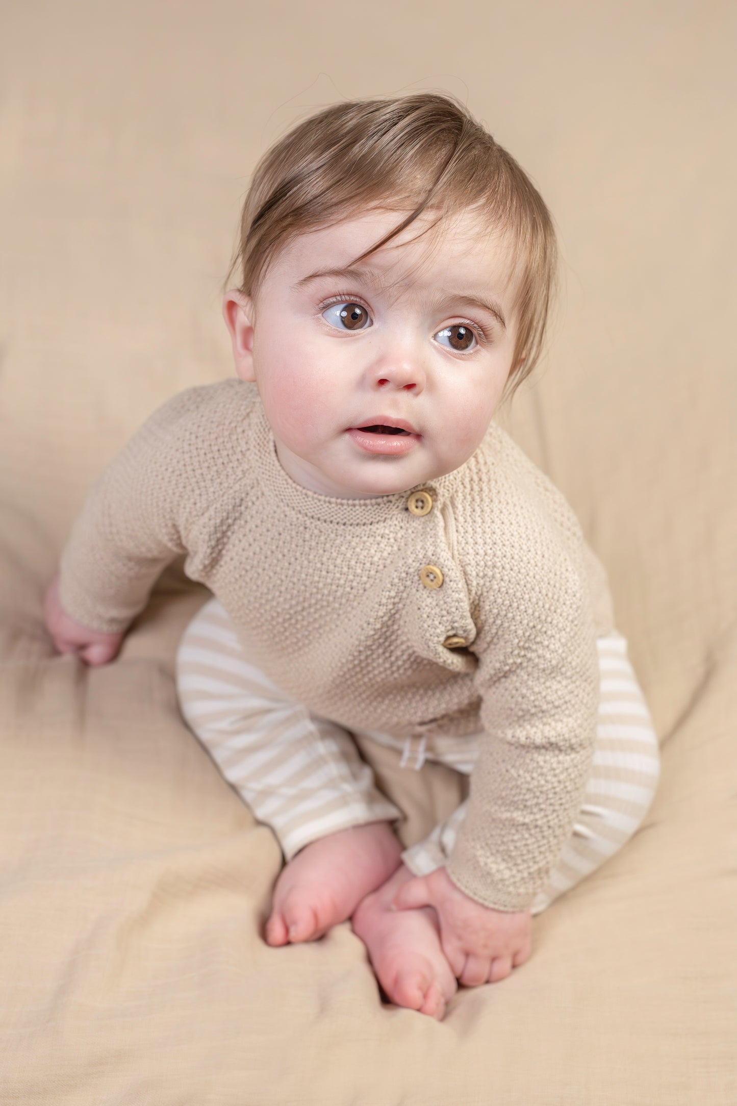 Little Dutch gebreide trui Sand