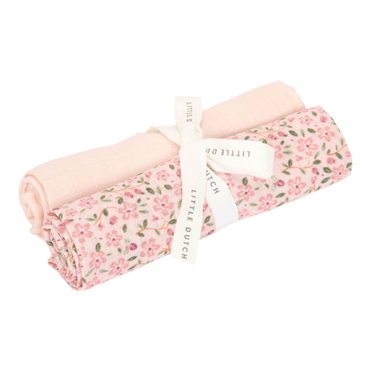Little Dutch tetradoek 70x70cm "Fairy Floral & Blossom