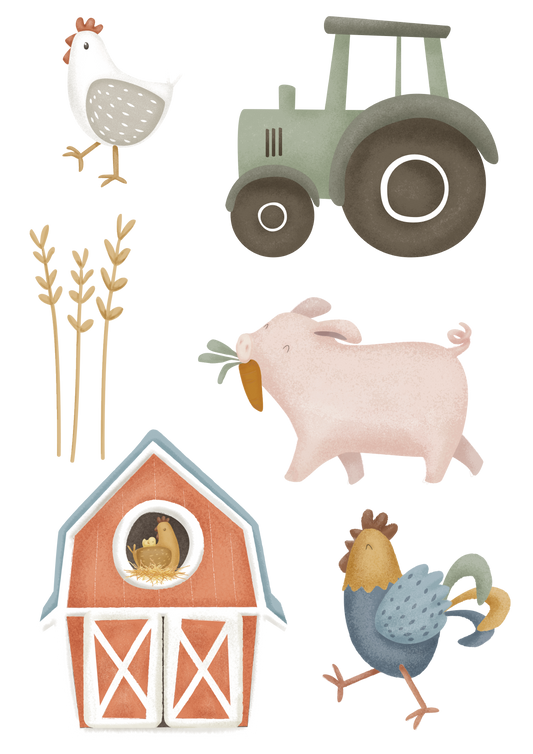 Little Dutch muurstickers "Little Farm"
