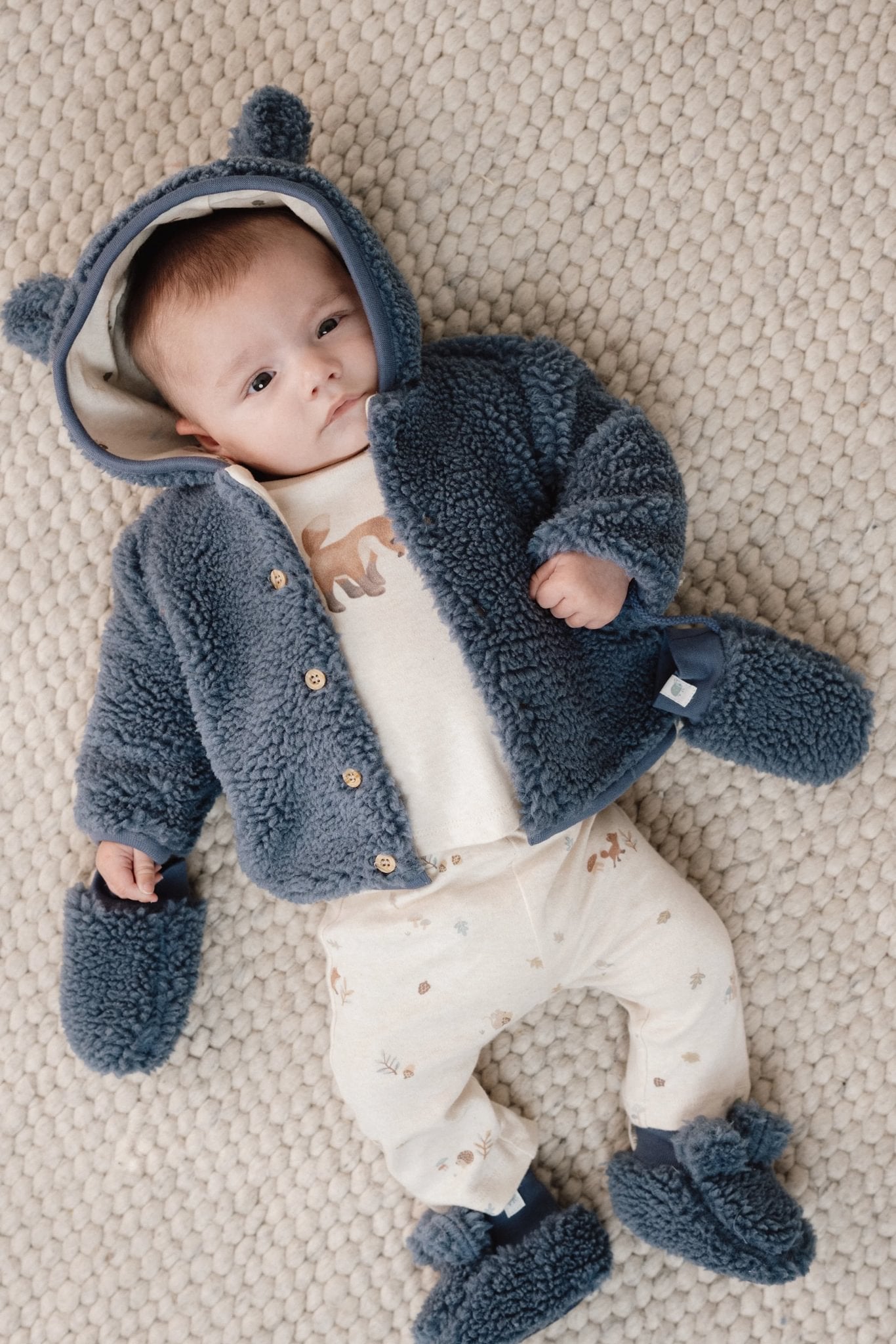 Teddy wanten blauw