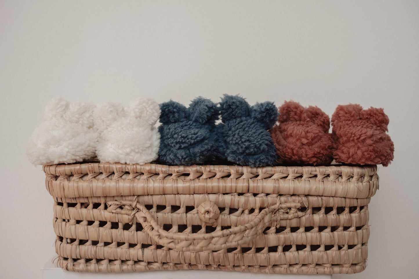 Teddy slofjes wit