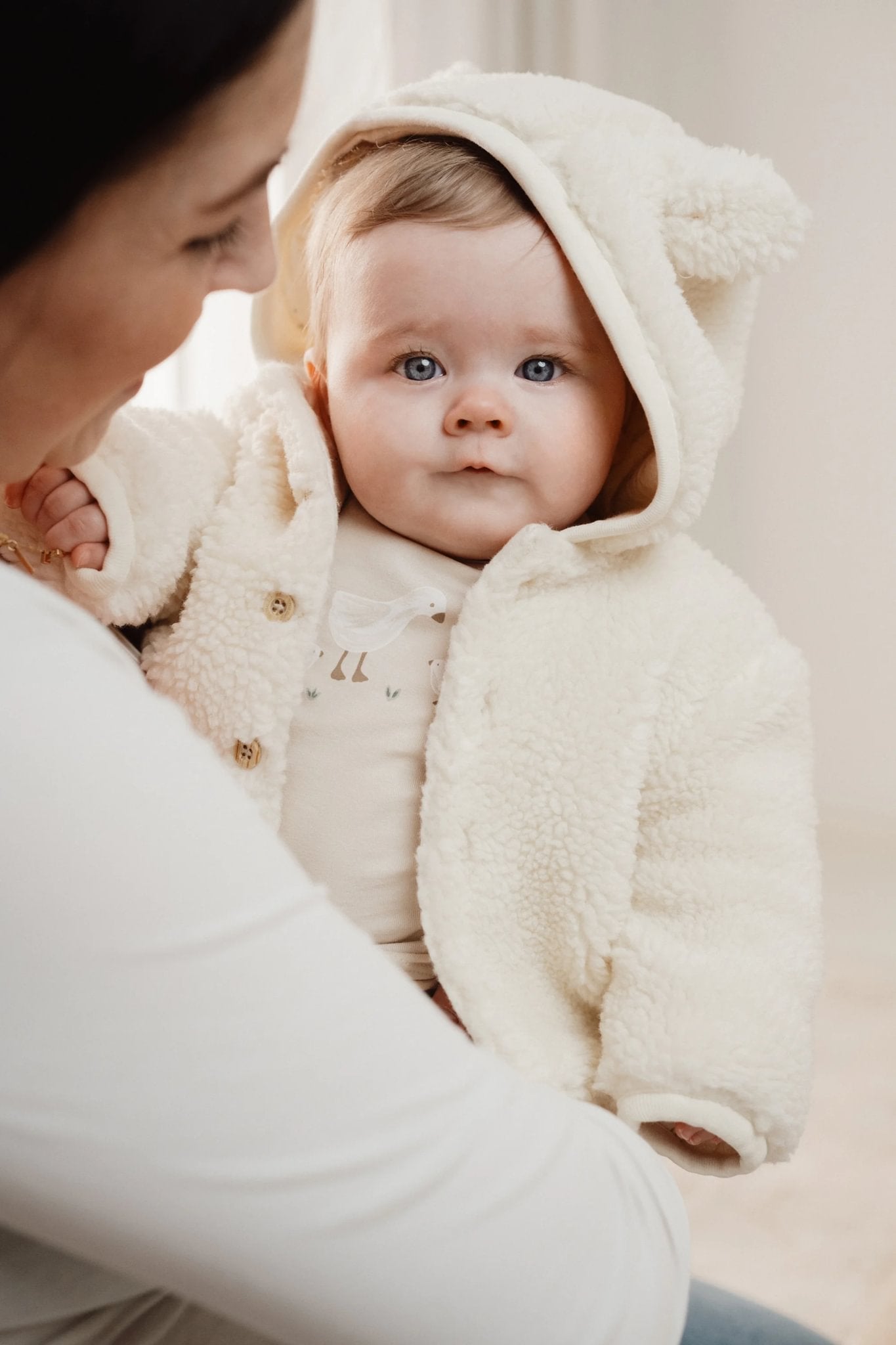 Teddy jasje wit