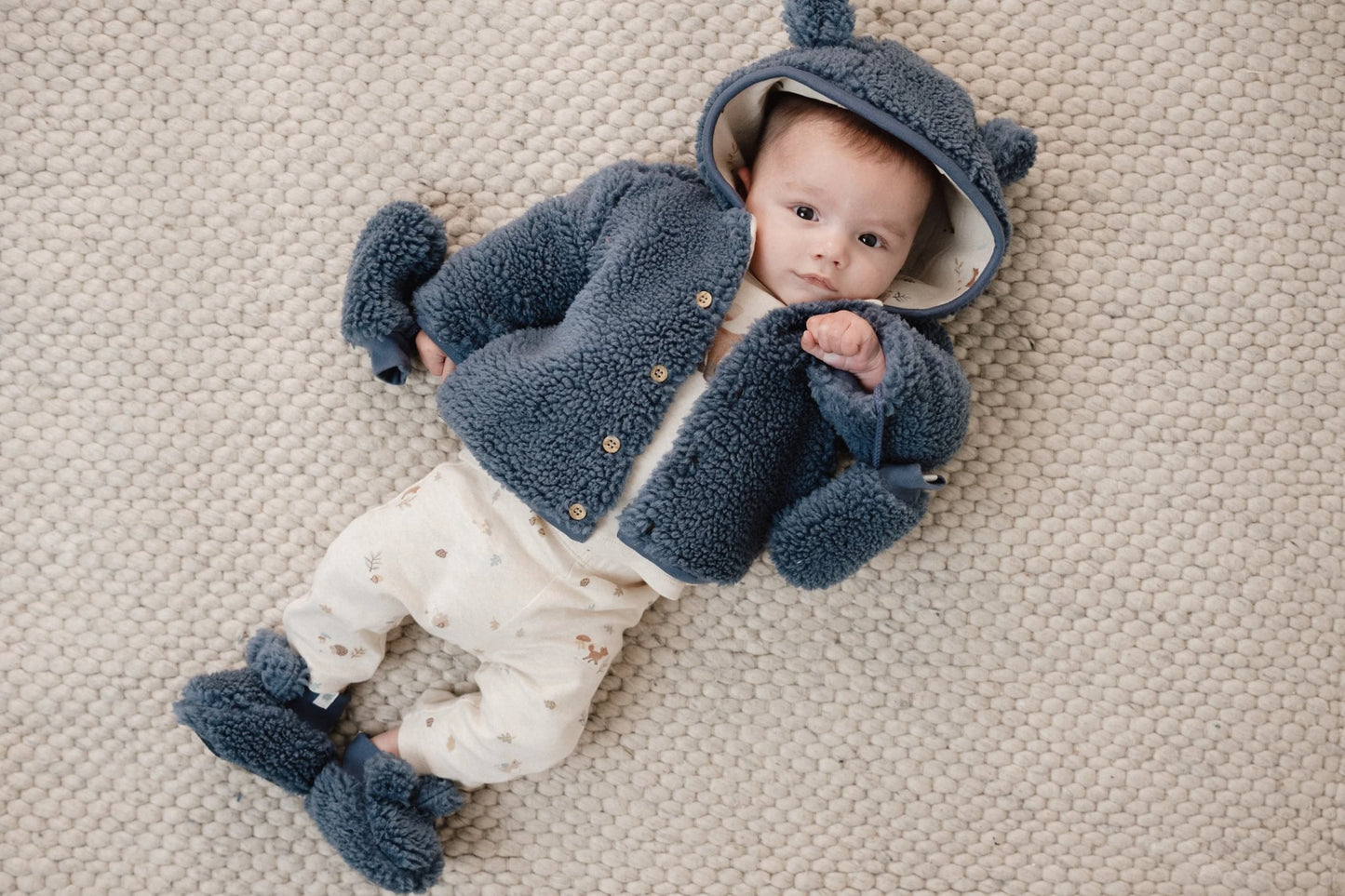 Teddy wanten blauw
